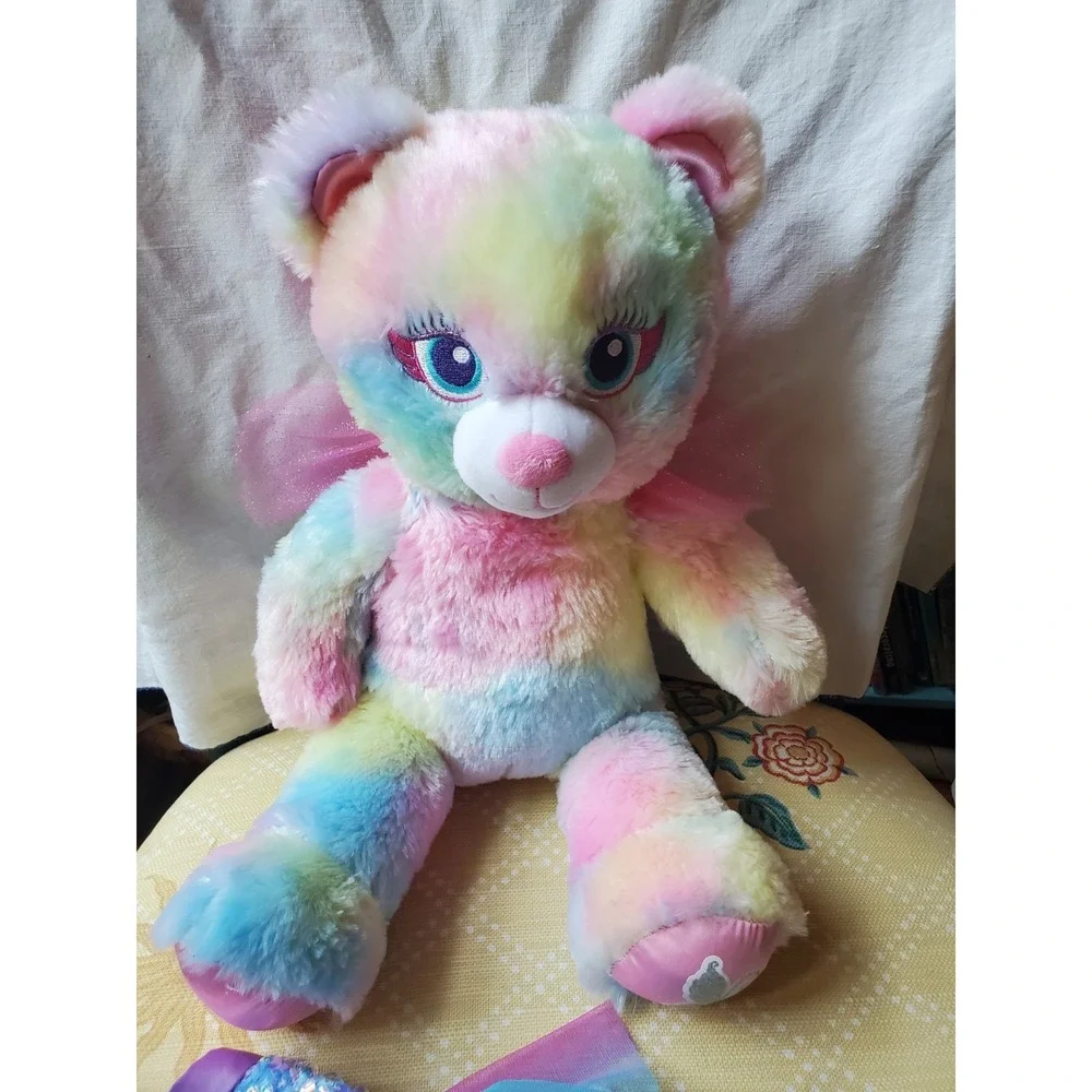 Build A Bear Fairy Bear Plush Pastel Tie Dye 16